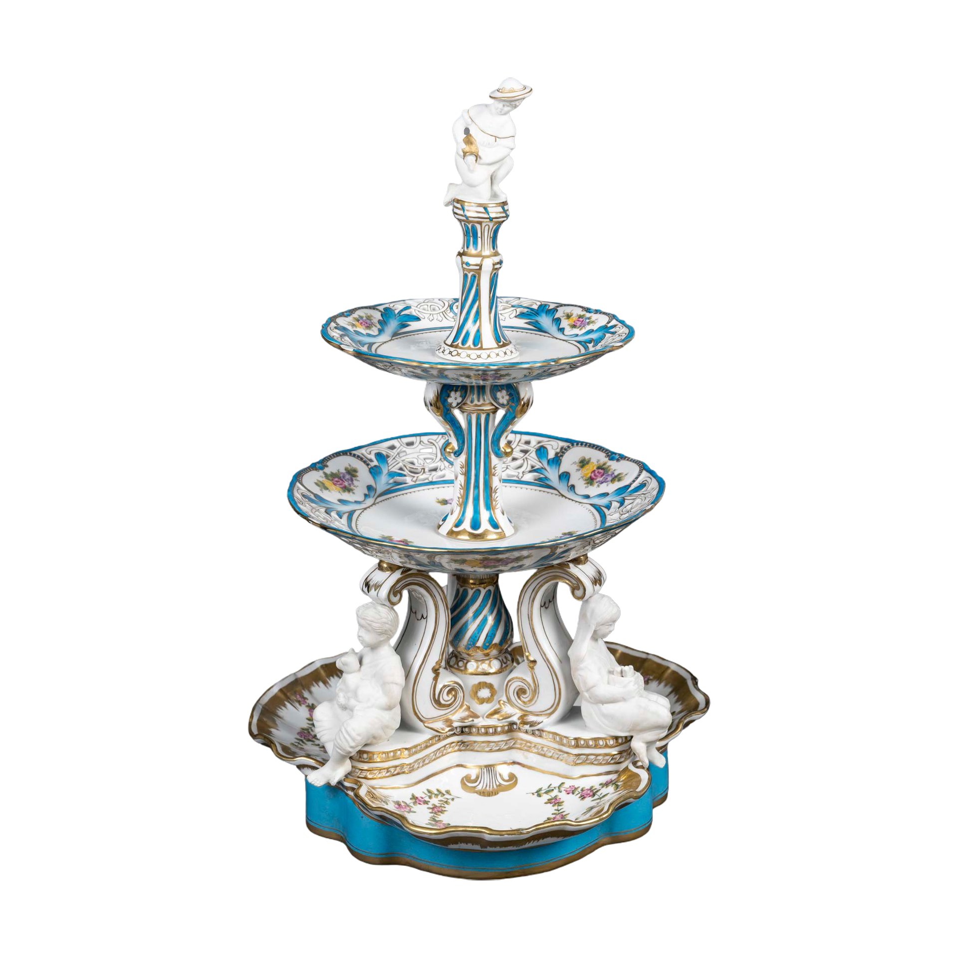 Un centre de table en porcelaine; début du XXe siècle — 14