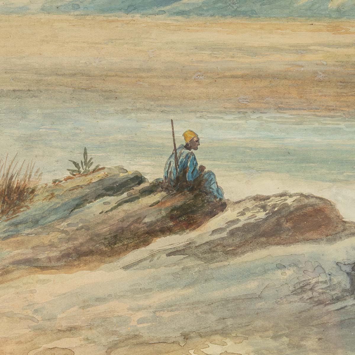 Tableau Orientaliste Aquarelle fin du XIXe siècle — 8