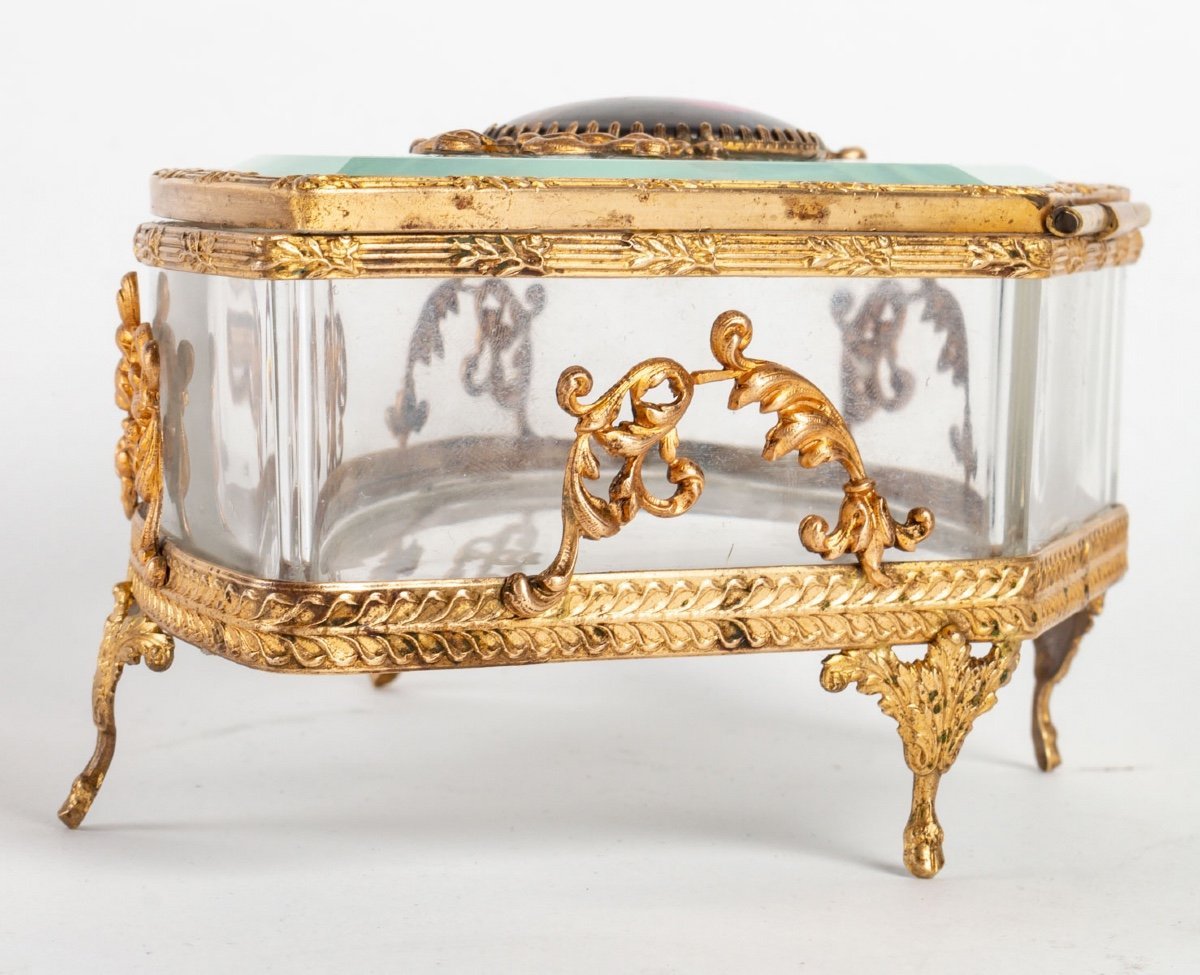 Un coffret à bijoux en cristal et bronze fin du XIXe siècle — 7