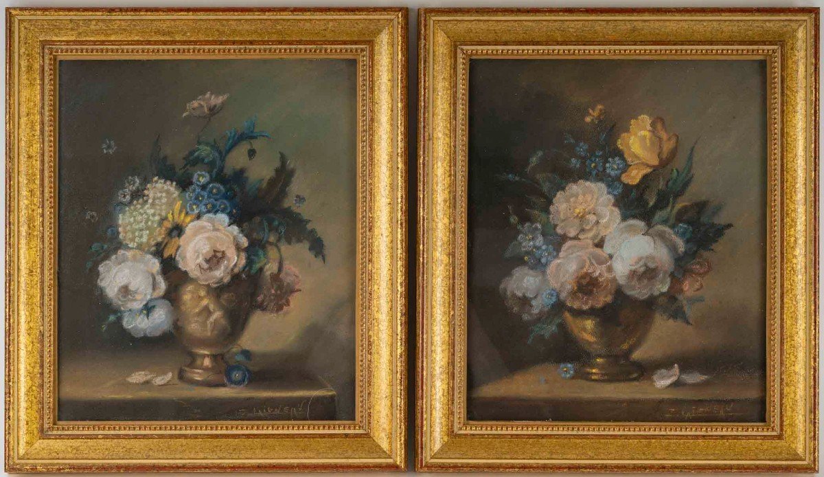 Une paire de Pastel bouquets de fleurs, Zoé LAIGNEAU — 12