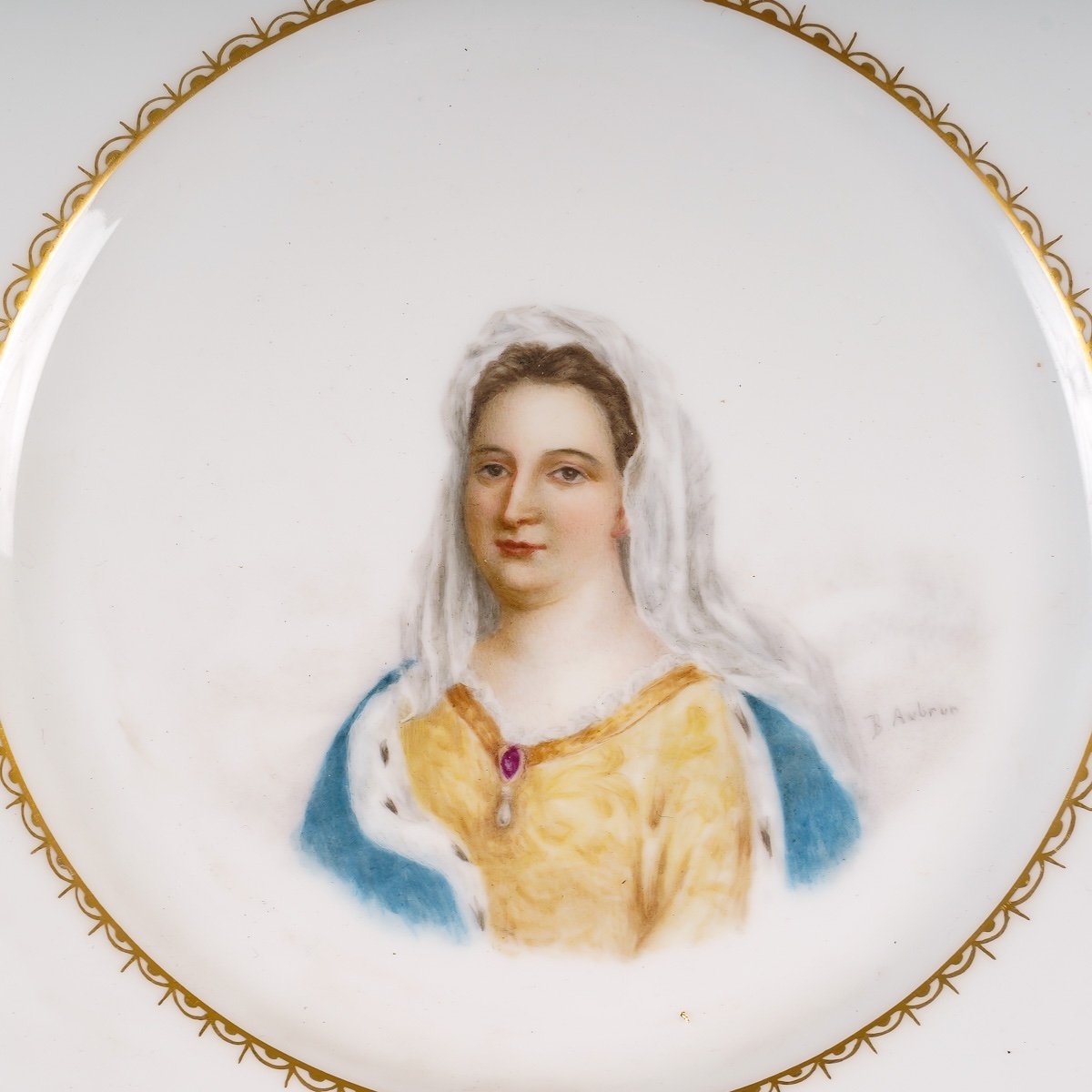Série d'Assiettes Limoges portraits de Rois et Reines fin du XIXe siècle — 9