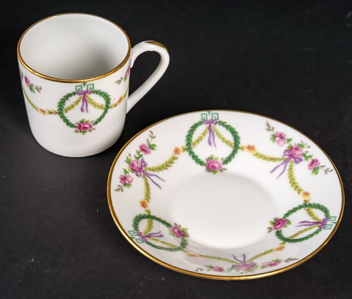 Service thé et café tête à tête en porcelaine de Limoges — 7