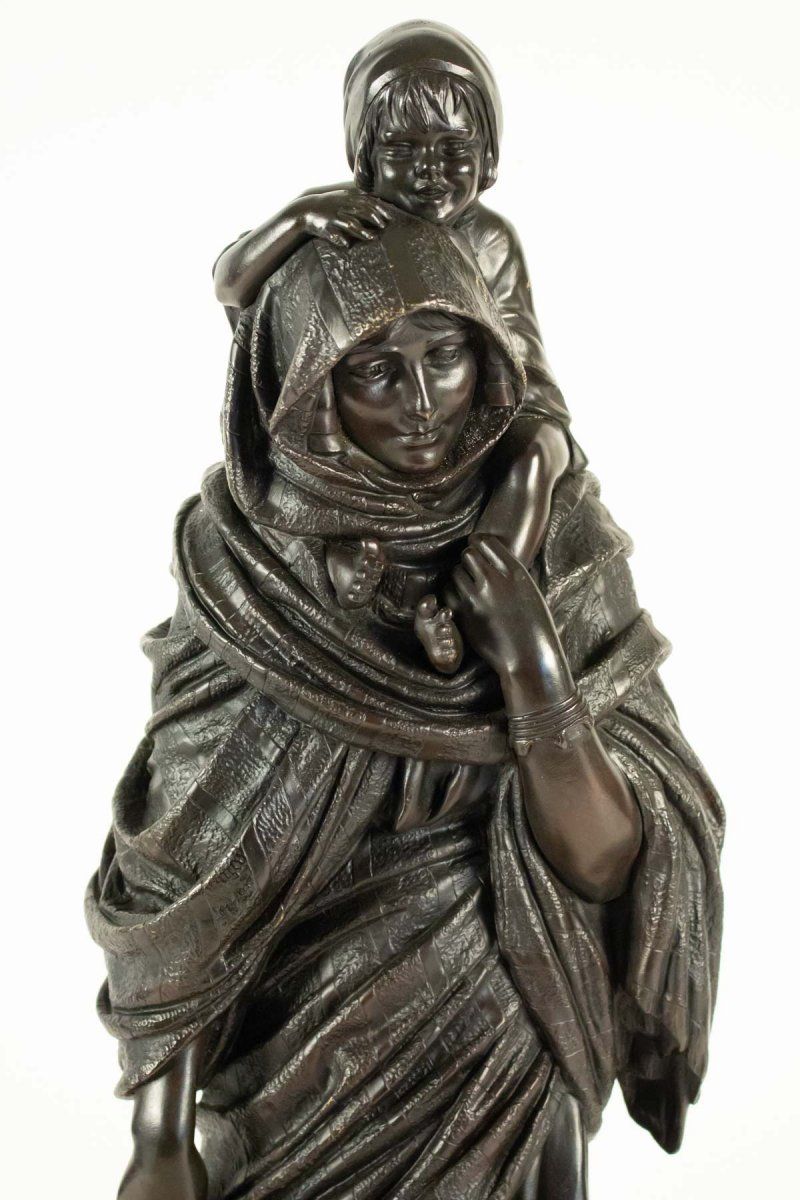 Chiparus Demetre, Statue Orientaliste en bronze à Patine Brune — 5