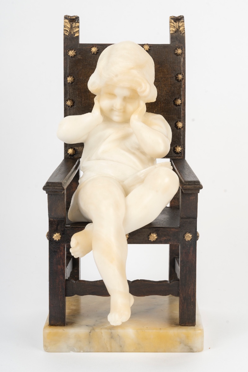 Sculpture en marbre et bronze, époque et style art nouveau — 2