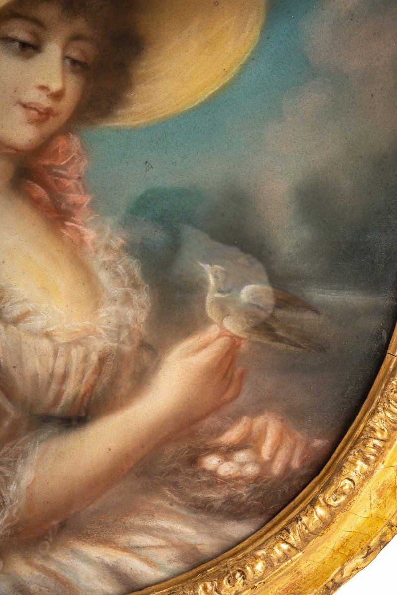 Pastel d'une ELEGANTE XVIIIe siècle — 4