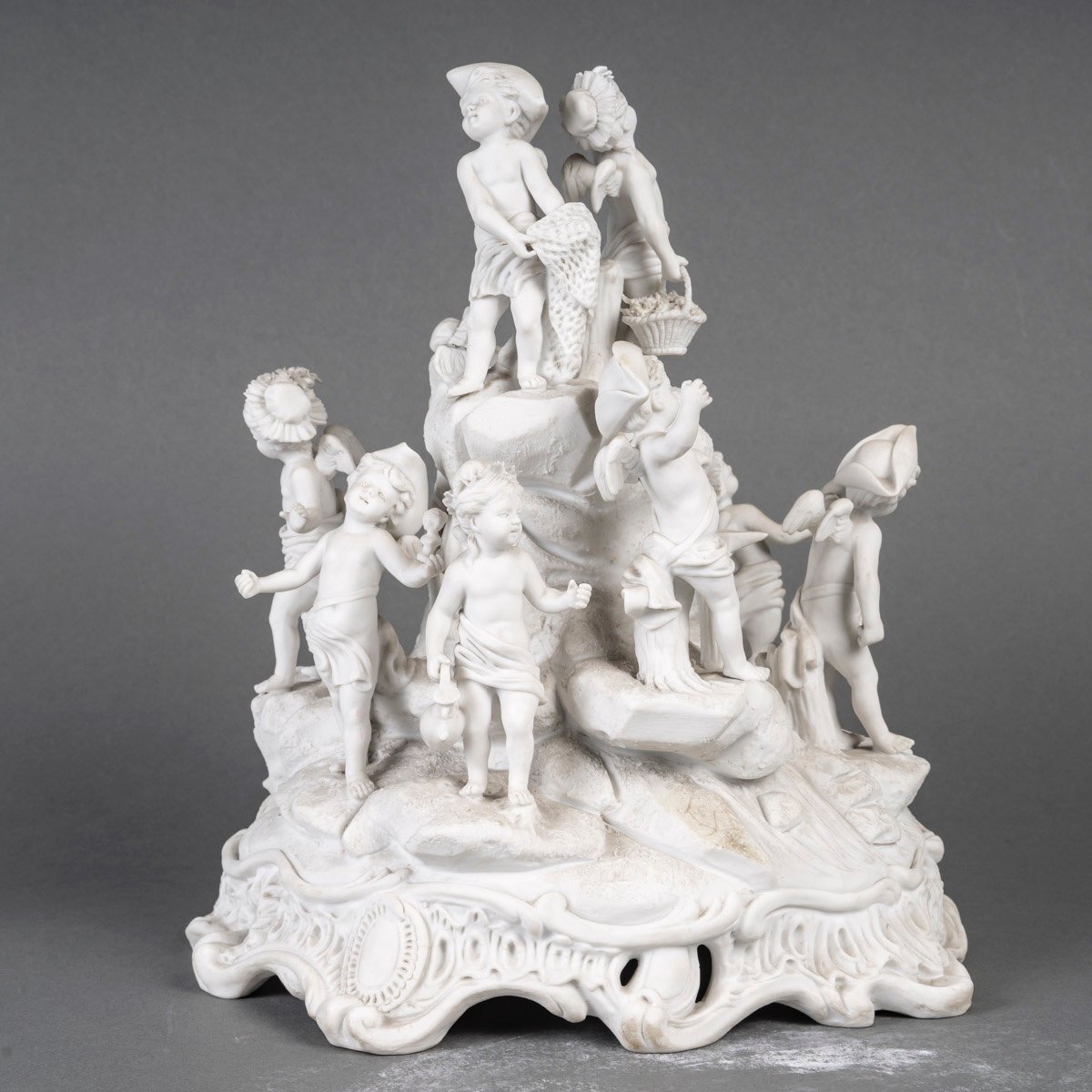 Groupe en biscuit de Sèvres la bacchanale fin du XIXe siècle — 5