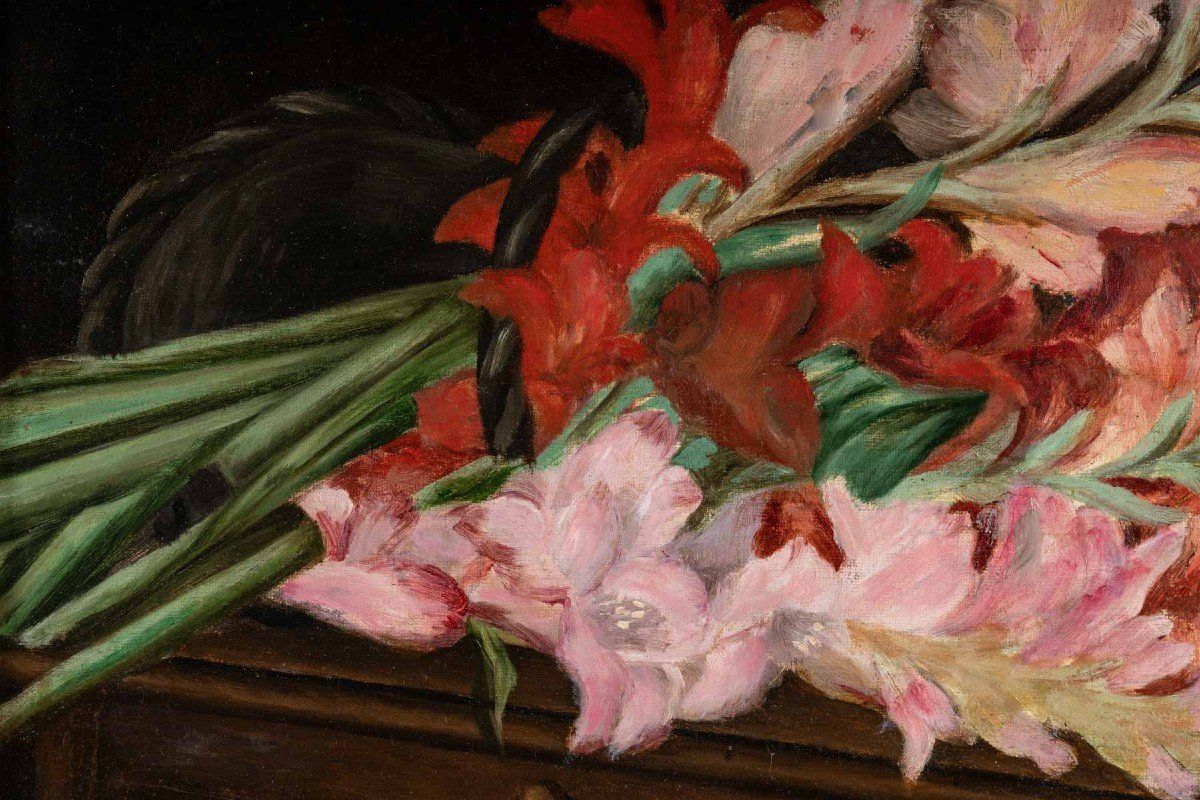 Paire de tableaux fleurs XIXéme siècle — 7