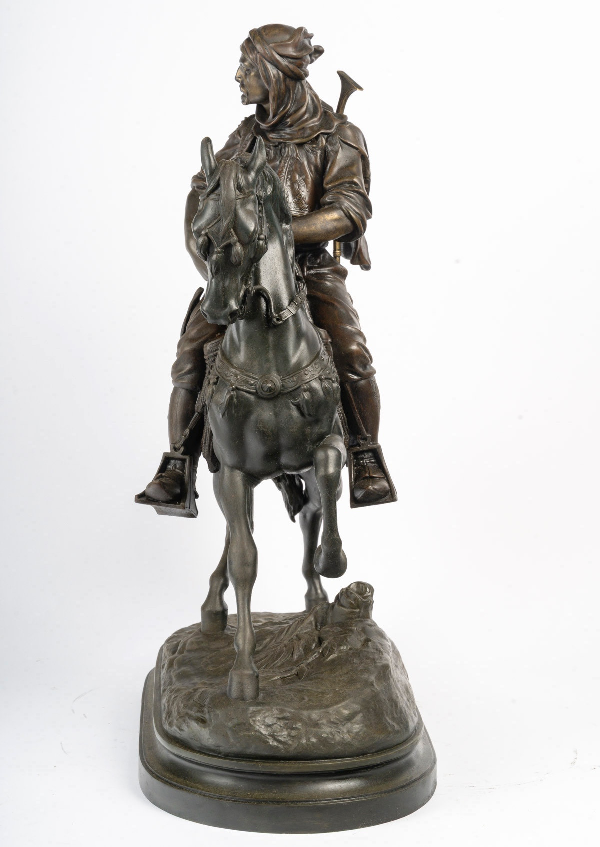Émile Guillemin et Alfred Barye – Cavalier arabe. fin du XIXe-début du XXe siècle. — 22