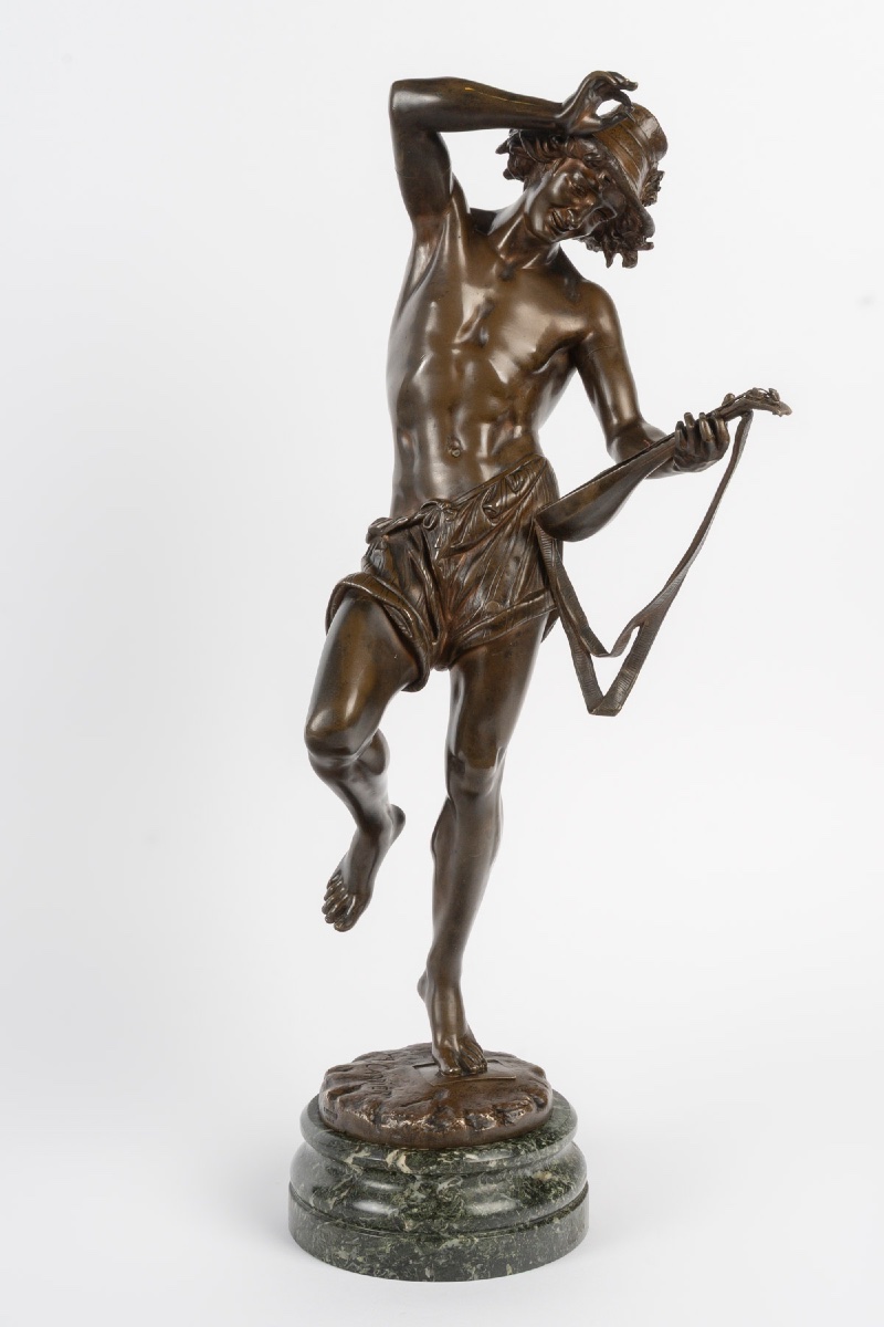 Bronze à patine brune, A. Carrier, fondeur V. Colin & Cie, Paris, fin du XIXe siècle — 2