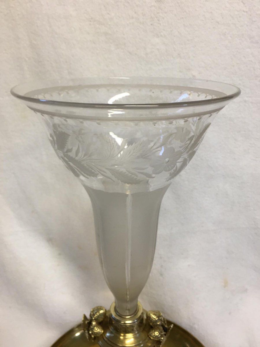 Coupe Soliflore en bronze Napoléon III — 5