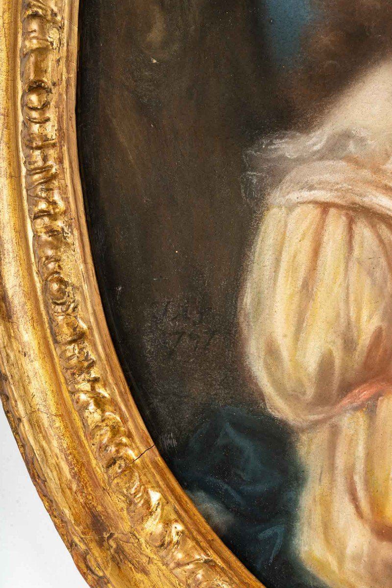 Pastel d'une ELEGANTE XVIIIe siècle — 9