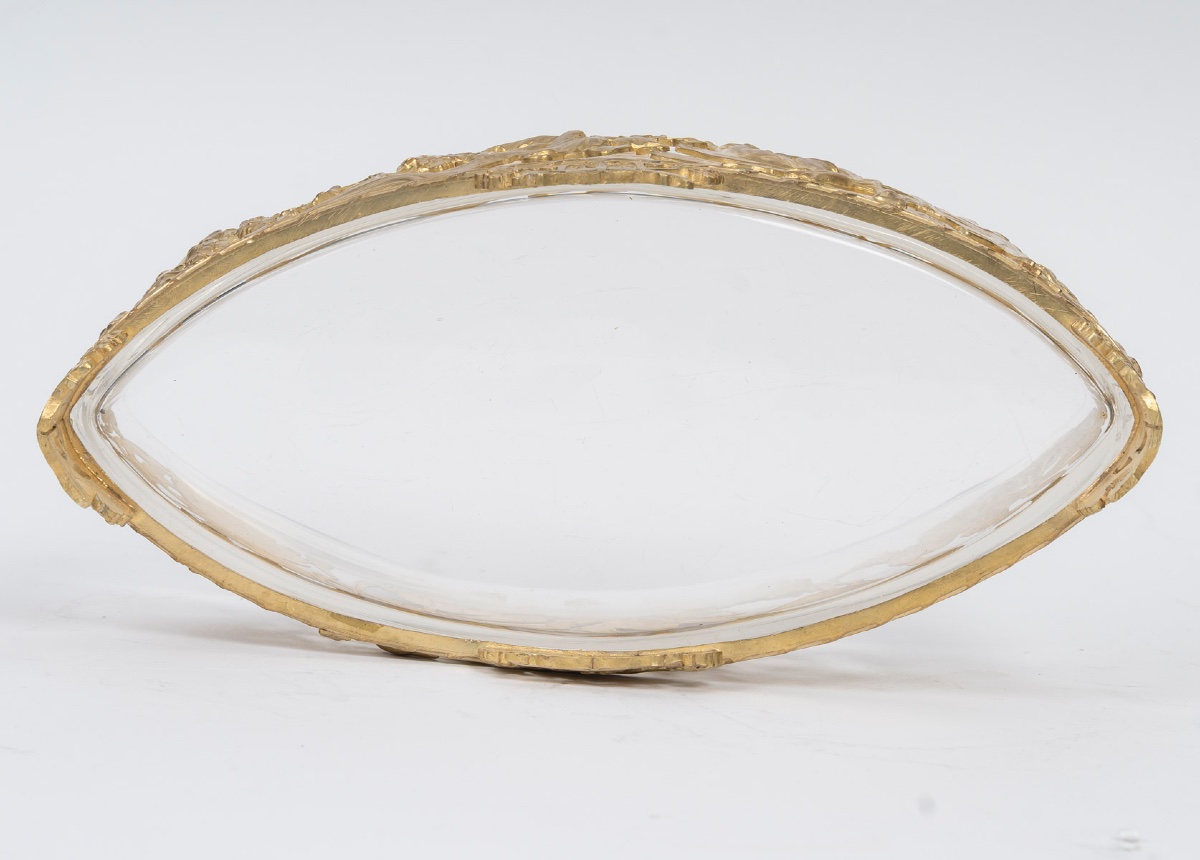Une coupe en cristal et bronze doré, époque art nouveau, début du XXe siècle — 11