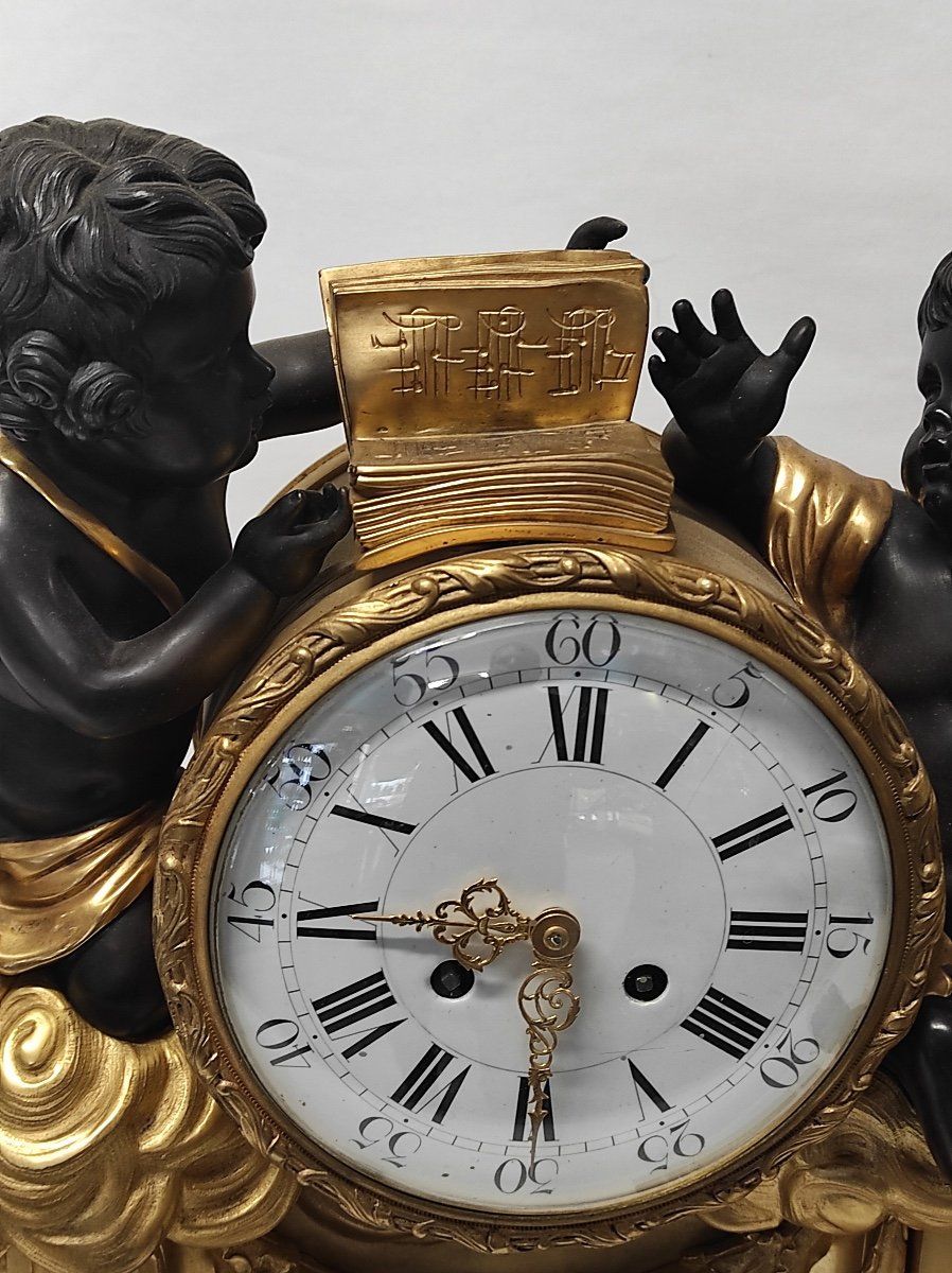 Une pendule aux Amours en bronze doré fin du XIXe siècle — 5