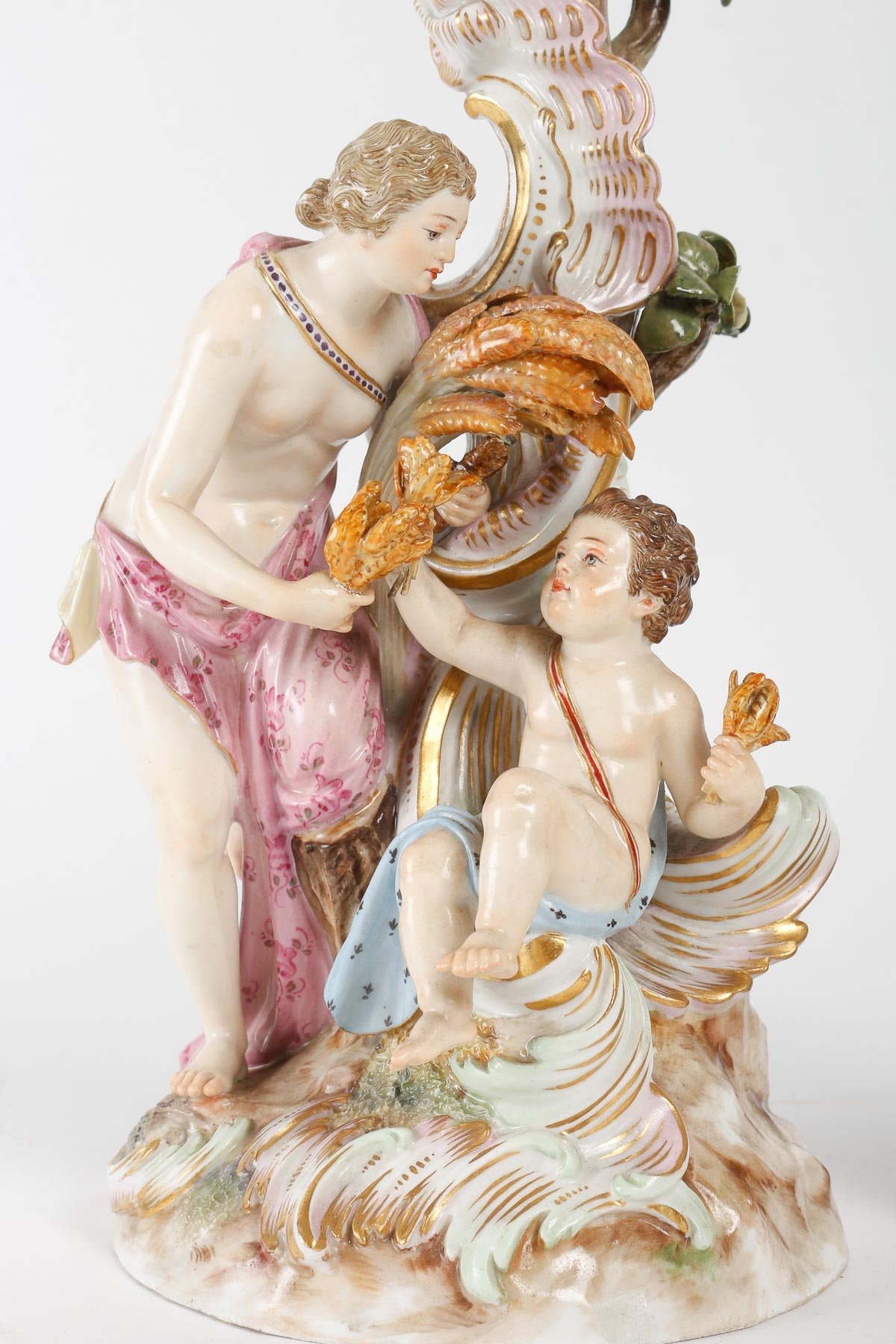 Meissen paire de bougeoirs fin du XIXe siècle — 3