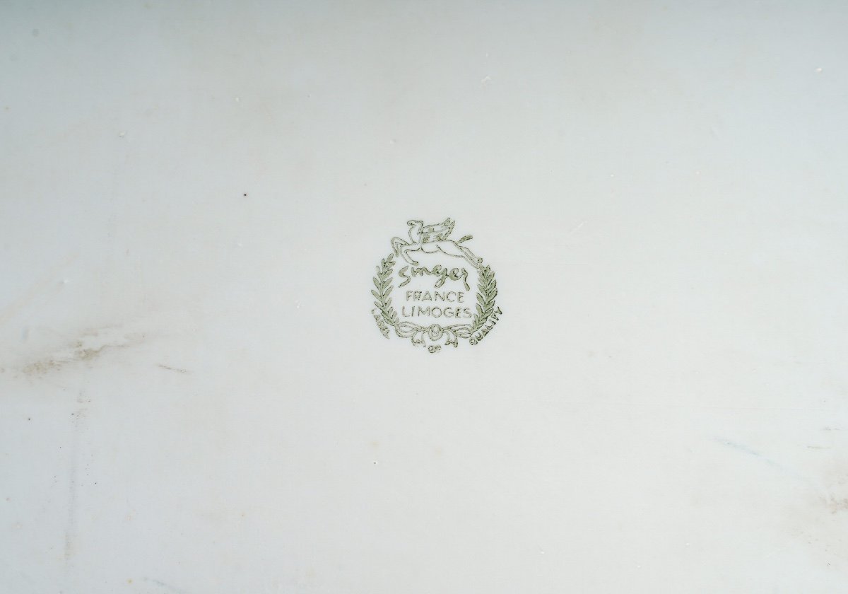 Service thé et café tête à tête en porcelaine de Limoges — 8