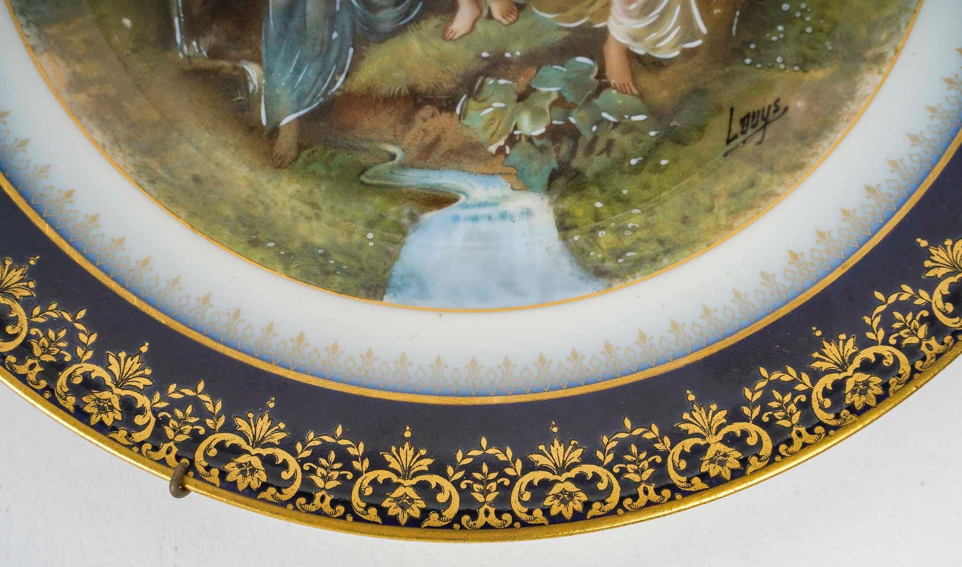 Une paire d'assiettes en porcelaine de Limoges début du XXe siècle — 9