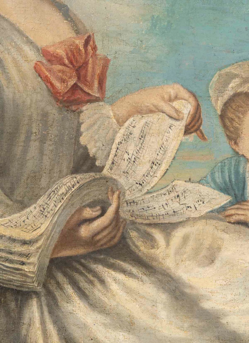 École du XIXe siècle, dans le goût de Jean-Antoine Watteau (1684–1721) le Concert — 9
