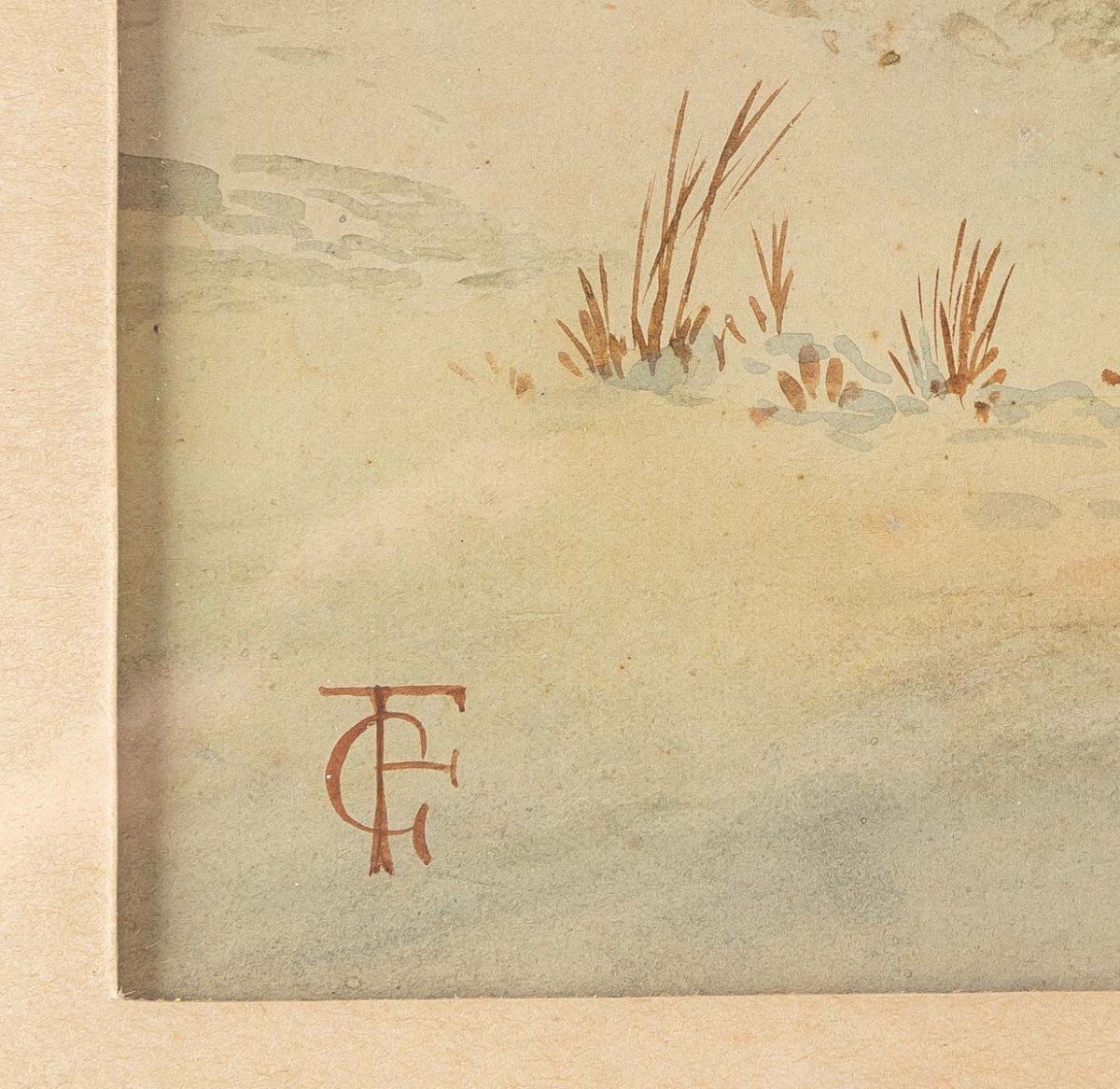 Tableau Orientaliste Aquarelle fin du XIXe siècle — 7