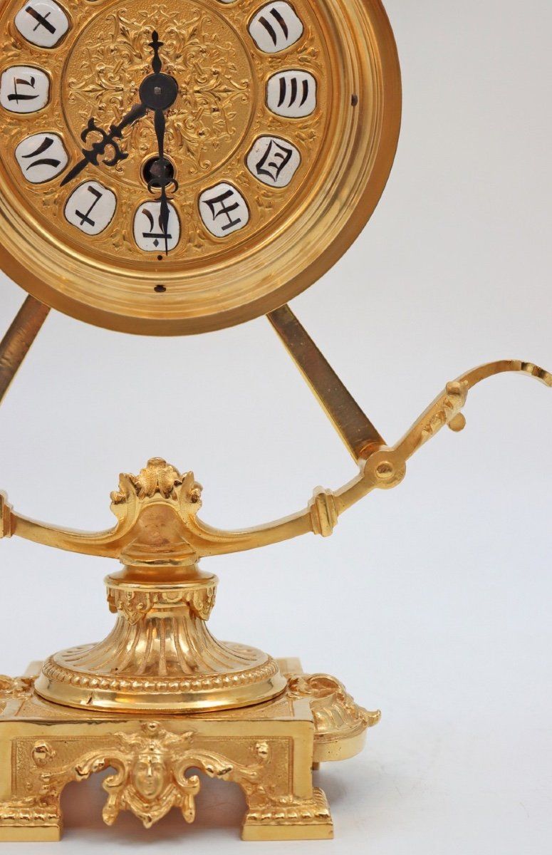 Pendule en bronze doré fin du XIXe siècle — 12