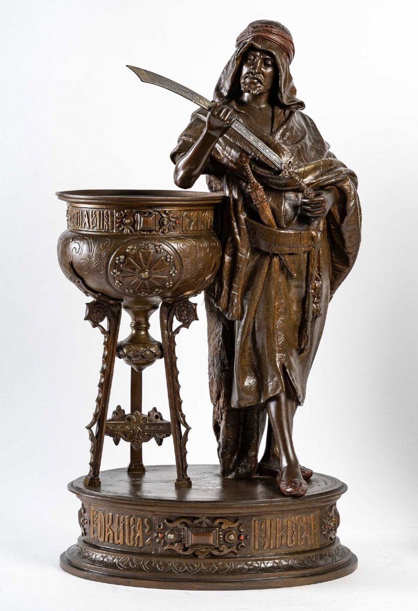 Paire de sculptures Orientalistes signés Louis Hottot — 6