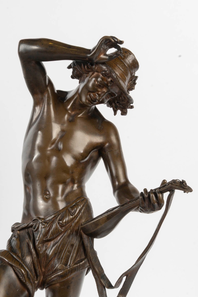 Bronze à patine brune, A. Carrier, fondeur V. Colin & Cie, Paris, fin du XIXe siècle — 9