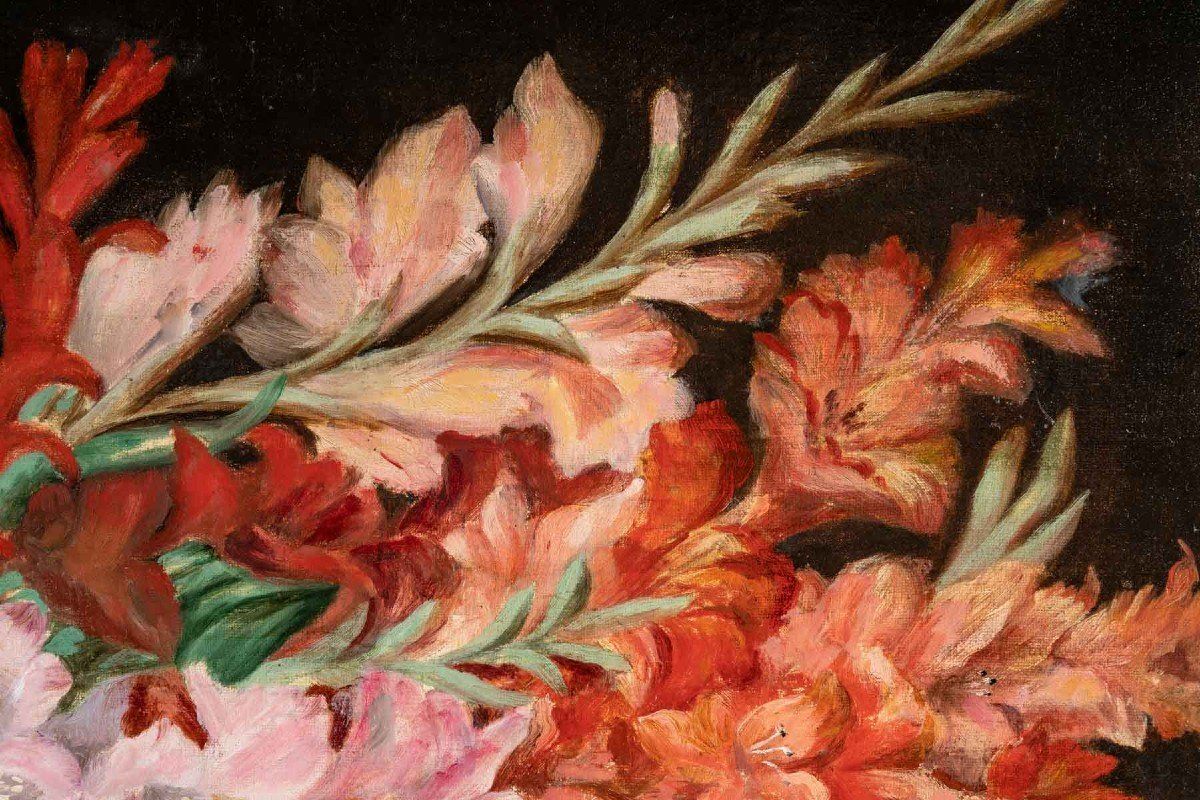 Paire de tableaux fleurs XIXéme siècle — 6
