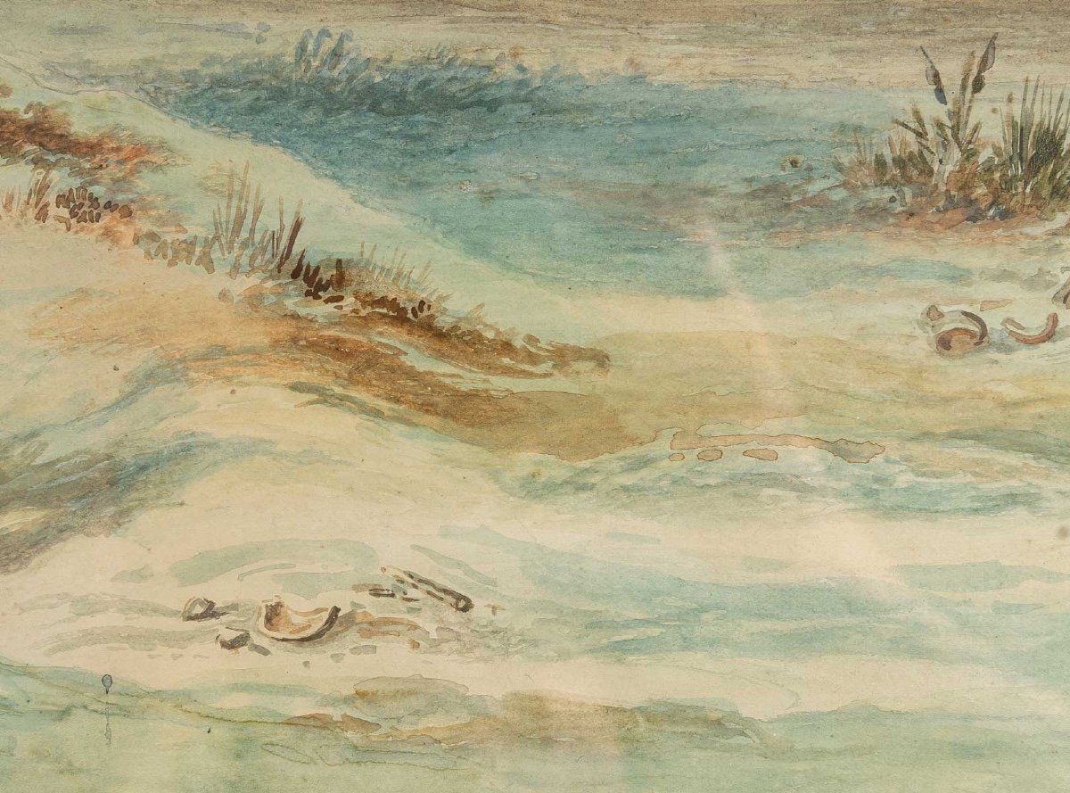 Tableau Orientaliste Aquarelle fin du XIXe siècle — 5