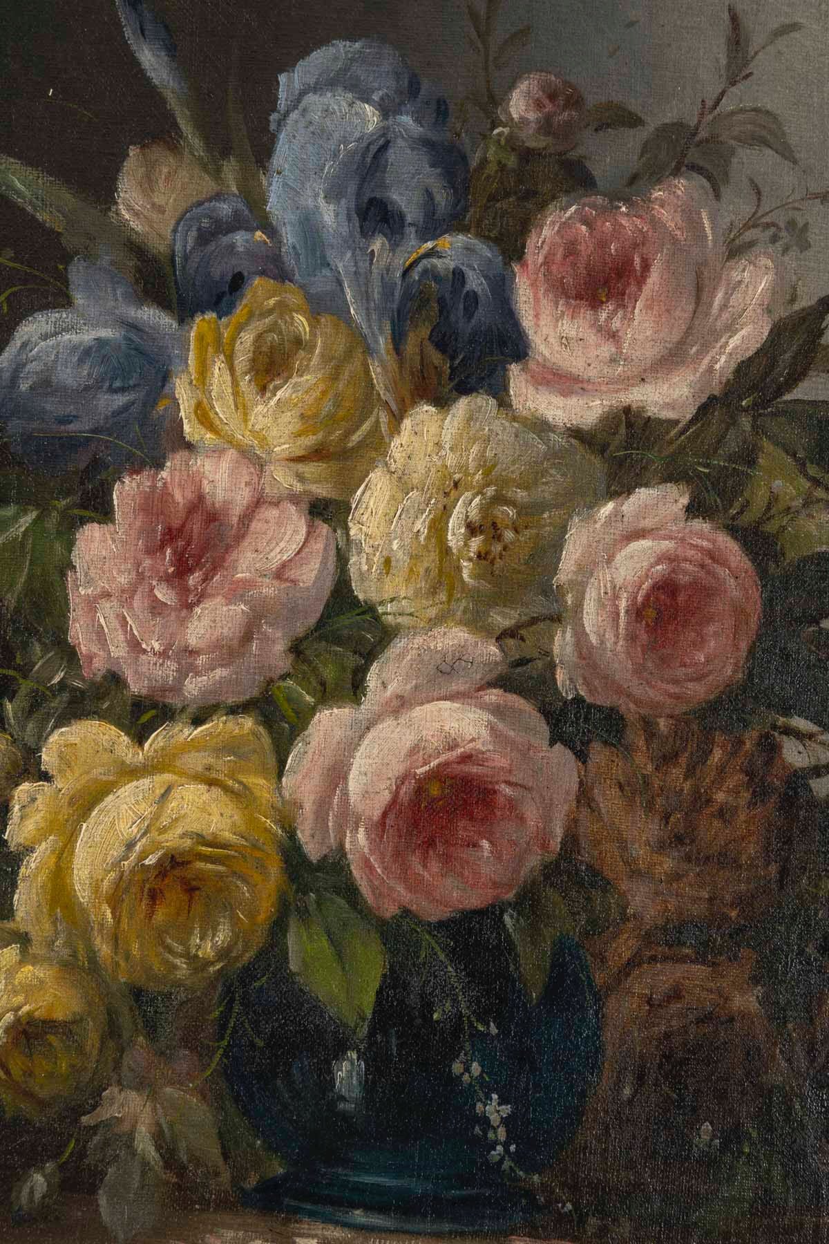 Paire de tableaux fleurs Surian — 19