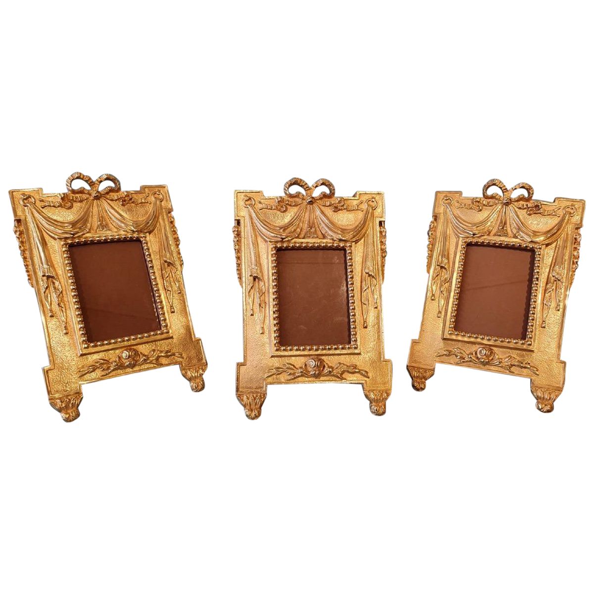 Série de Trois Cadres en bronze doré — 2