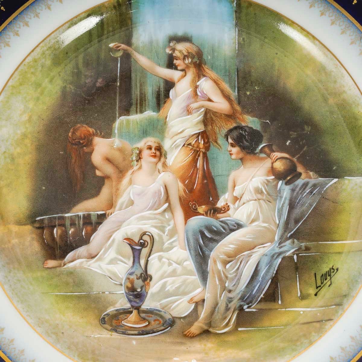 Une paire d'assiettes en porcelaine de Limoges début du XXe siècle — 5