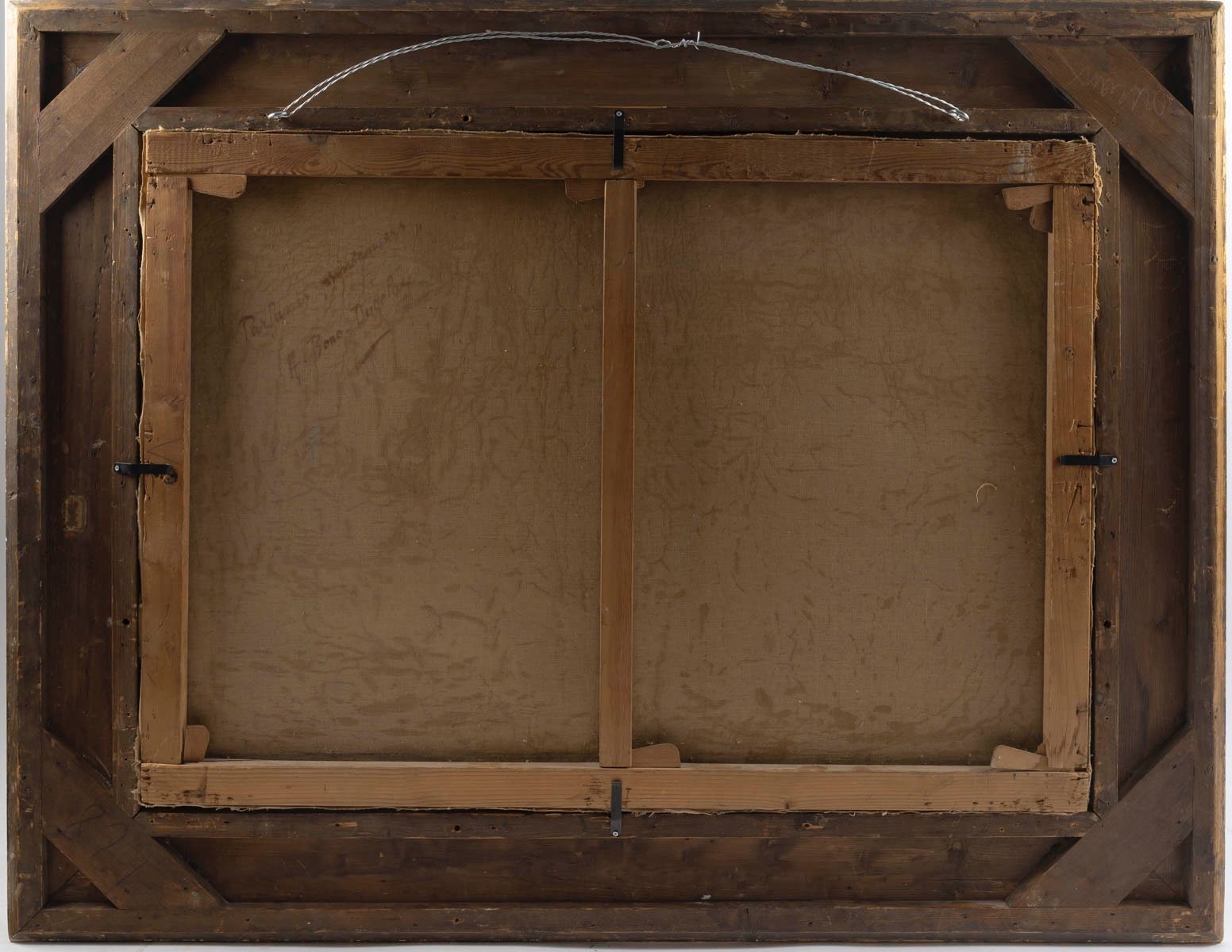 Une huile sur toile nature morte aux fleurs, XIXe siècle — 21