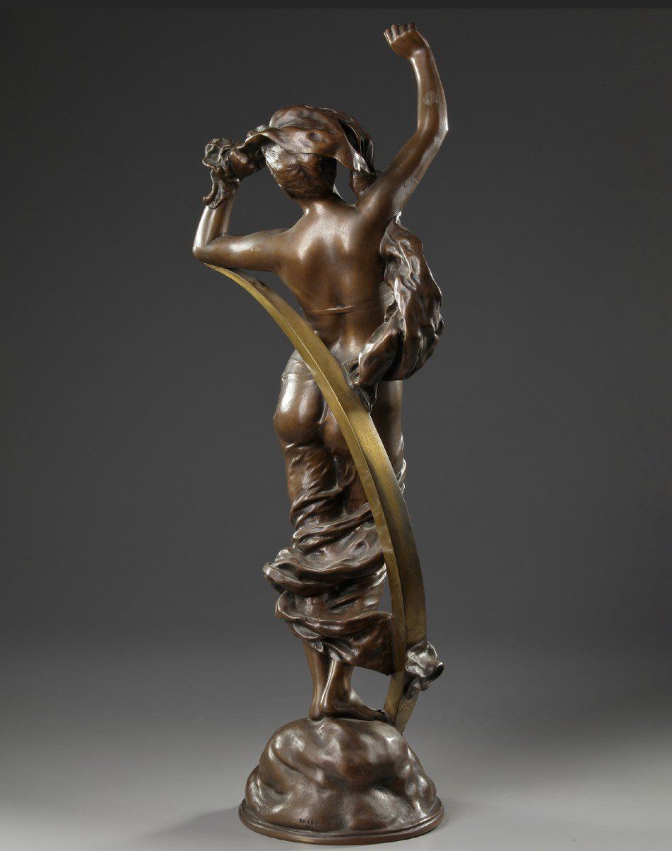 Garniture de Cheminée et Ses Deux candélabres en bronze, époque Napoléon III — 13
