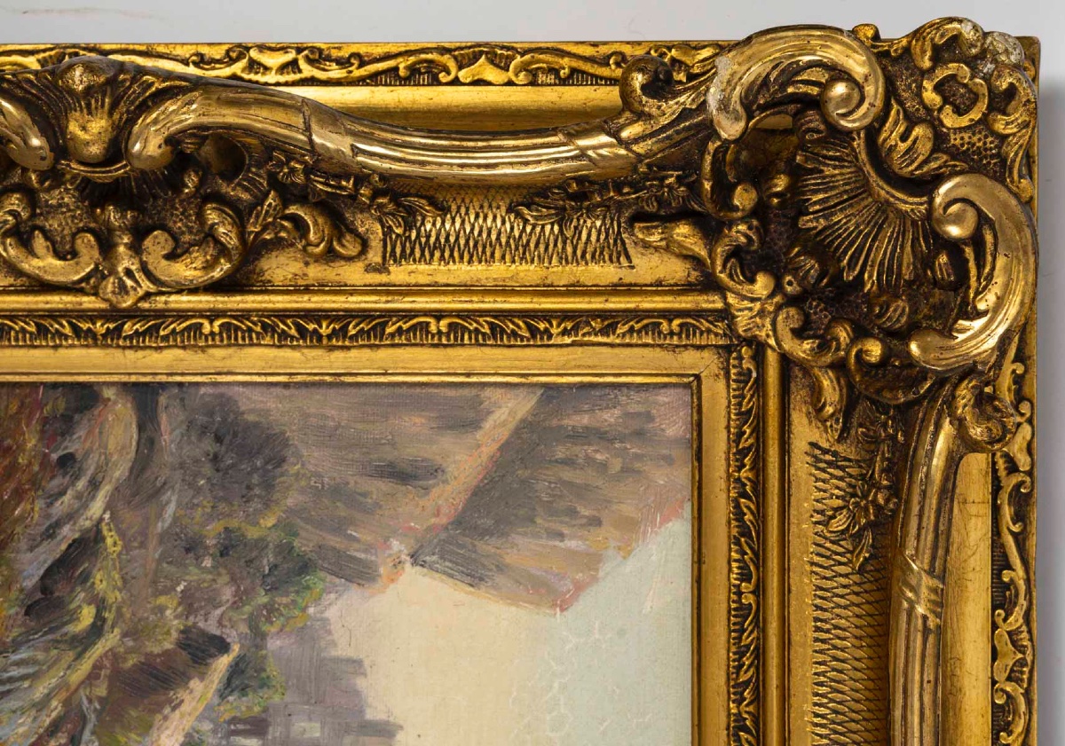 Tableau paysage Gaston Anglade, fin du XIXe siècle — 10