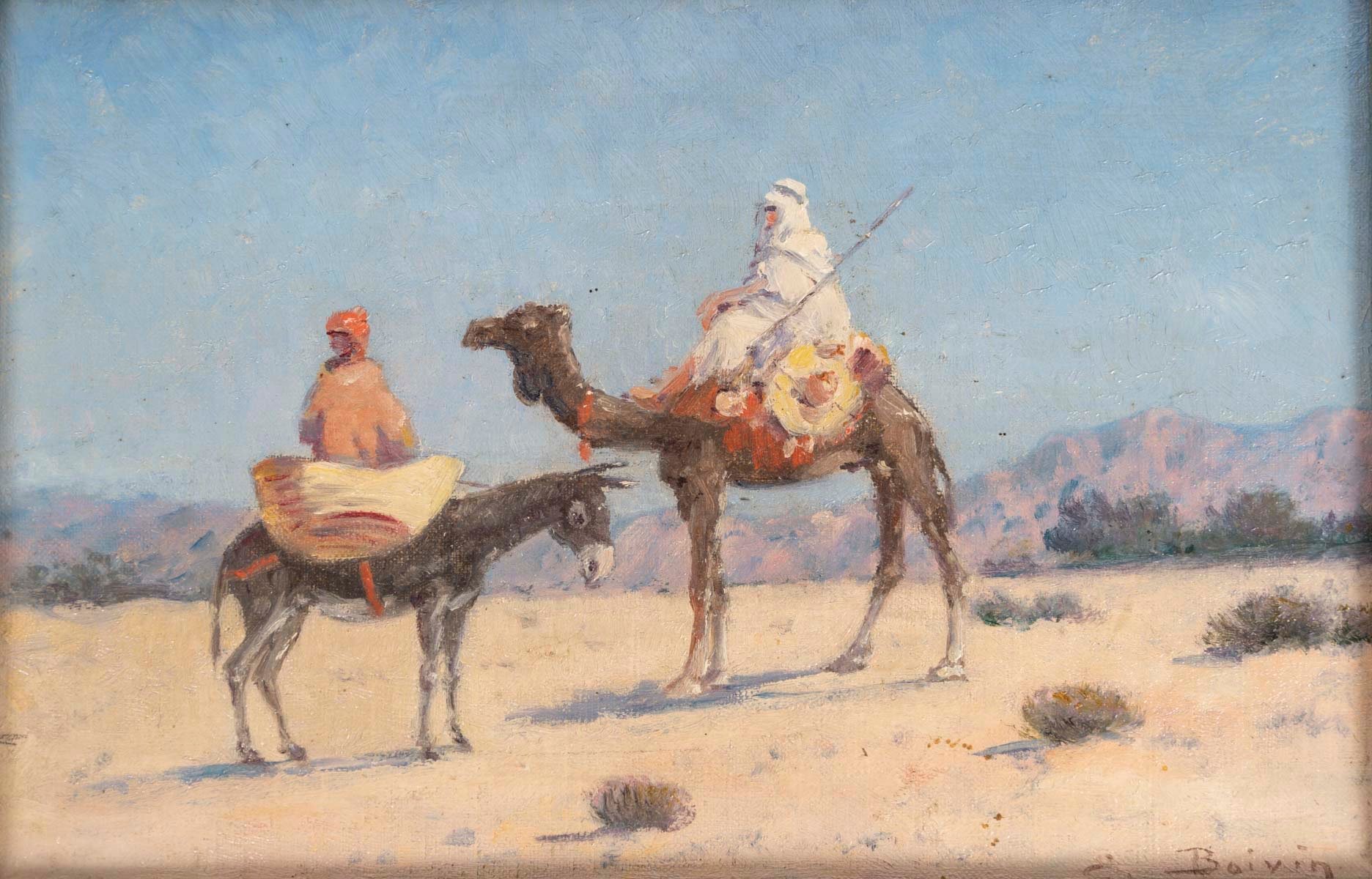 Une paire de tableaux orientalistes huile sur toile, BOIVIN — 15