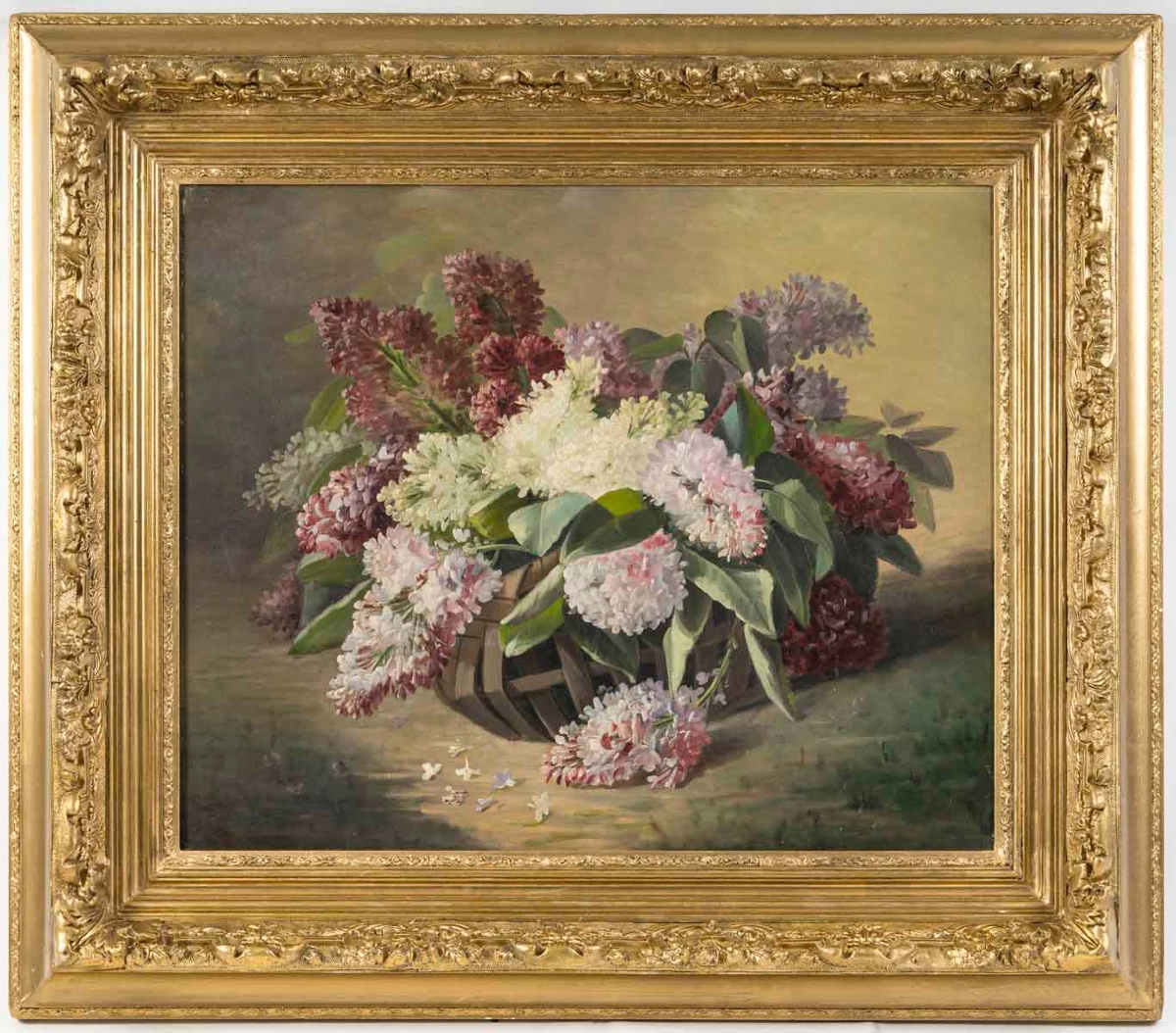 Un tableau de fleurs, Hortensia - SAVAROL fin du XIXe siècle