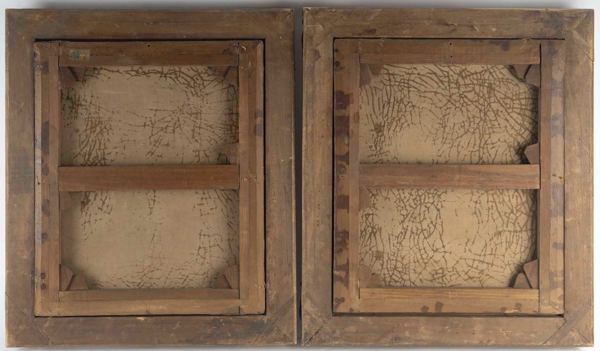 Une paire de tableaux scènes galantes, fin du XIXe siècle — 22