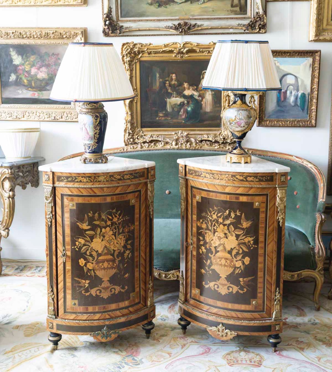Une paire encoignures de style Napoléon III, fin du XIXe siècle — 4
