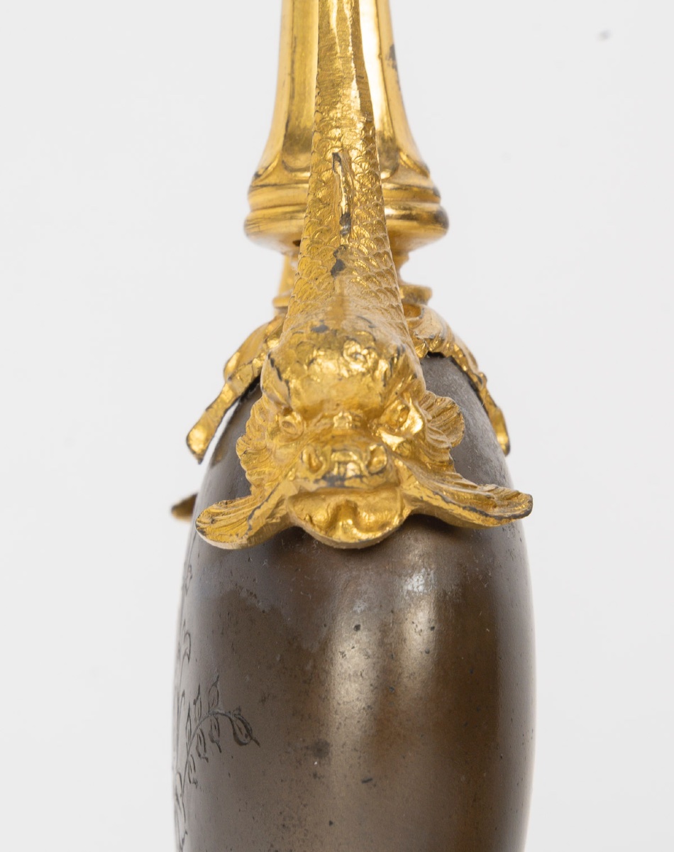 Paire de vases en bronze à double patine, modèle de Barbedienne, fin du XIXe siècle — 5