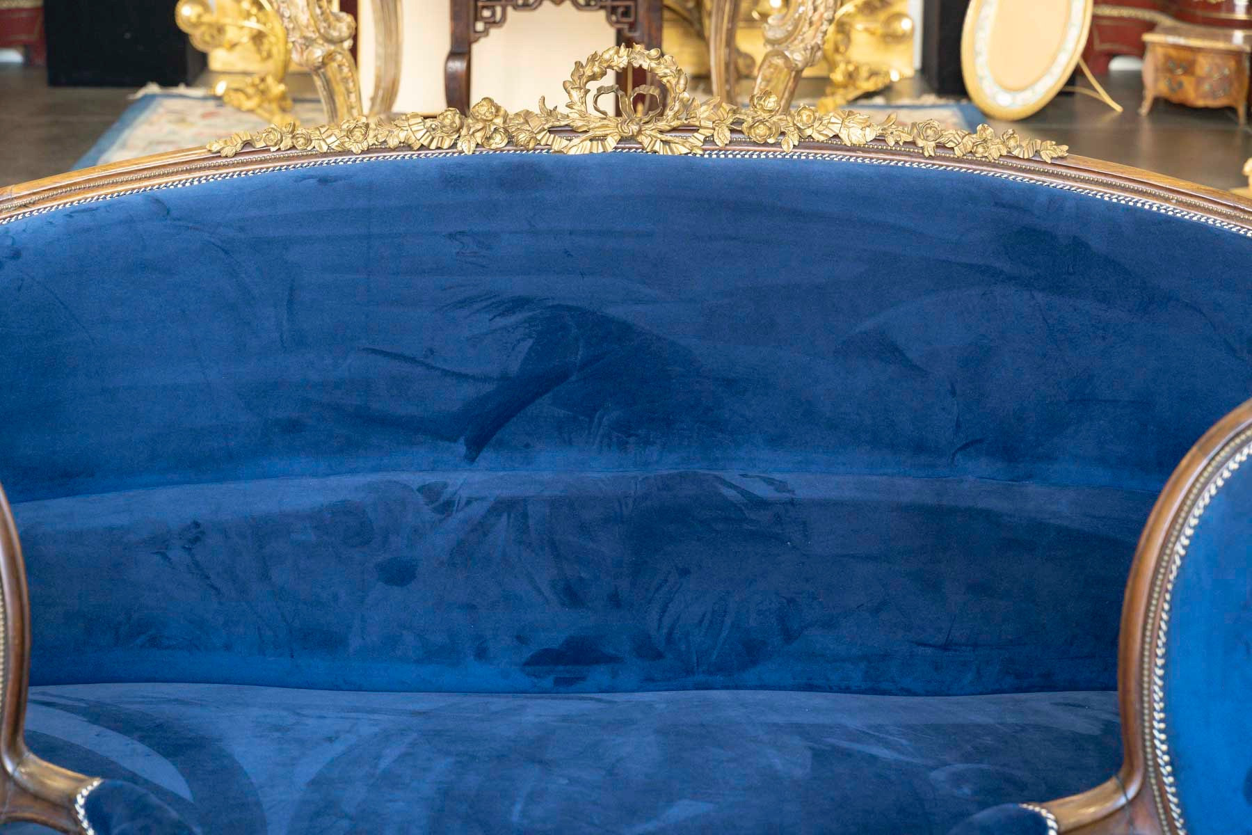 Mobilier de salon en acajou mouluré, époque Napoléon III — 19