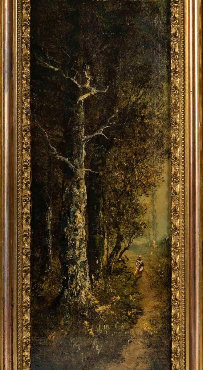 Une paire de tableaux sous-bois, fin du XIXe siècle — 4