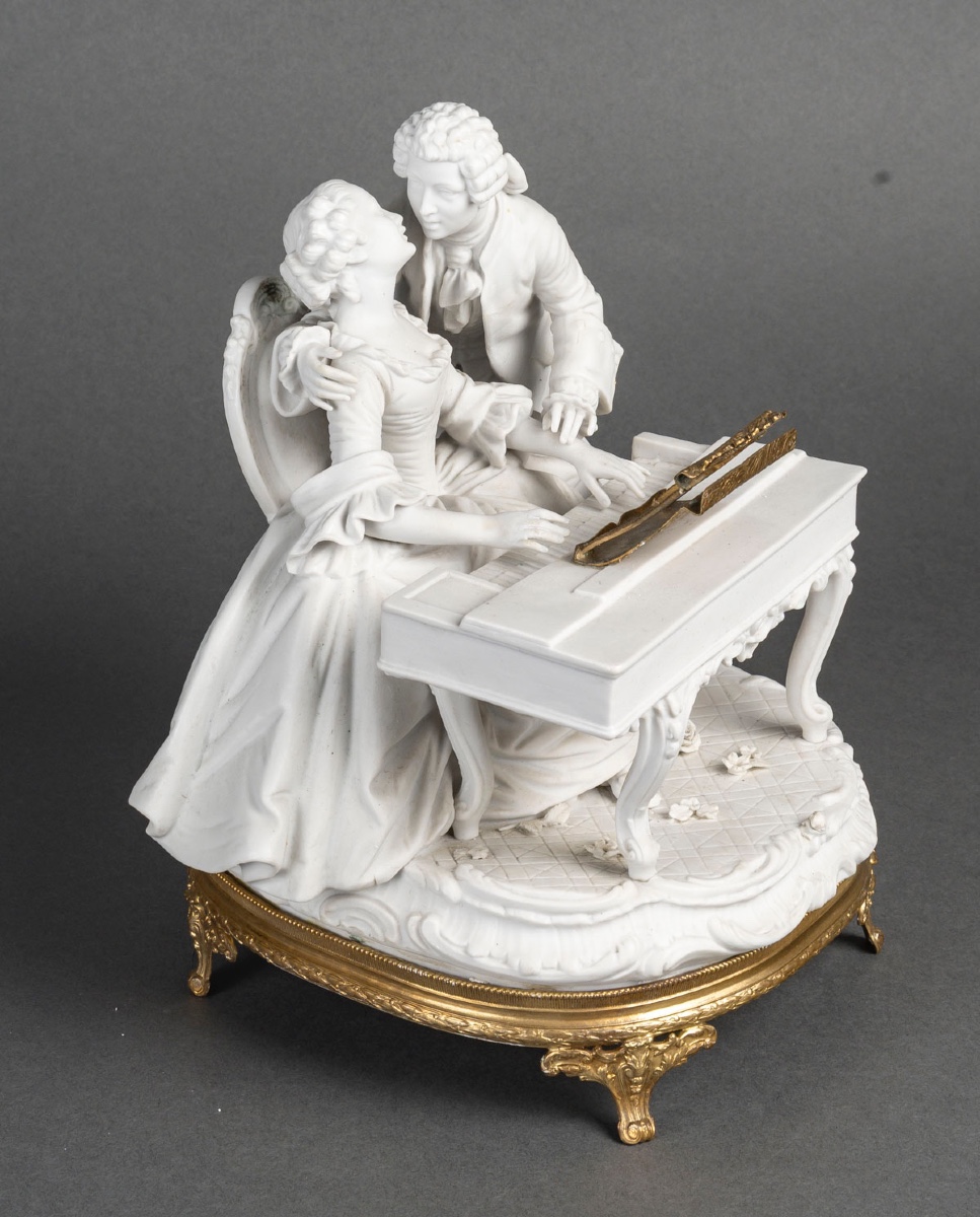 Une sculpture romantique en biscuit, fin XIXè siècle — 2