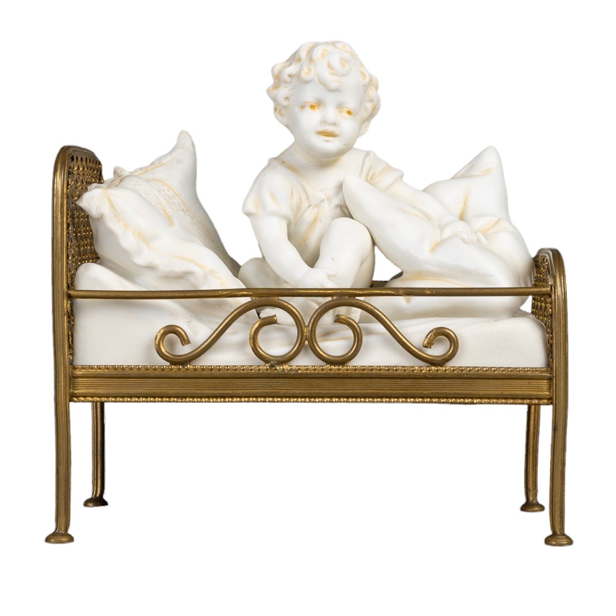 Un biscuit de petit enfant dans son lit, Autrichien art nouveau — 14