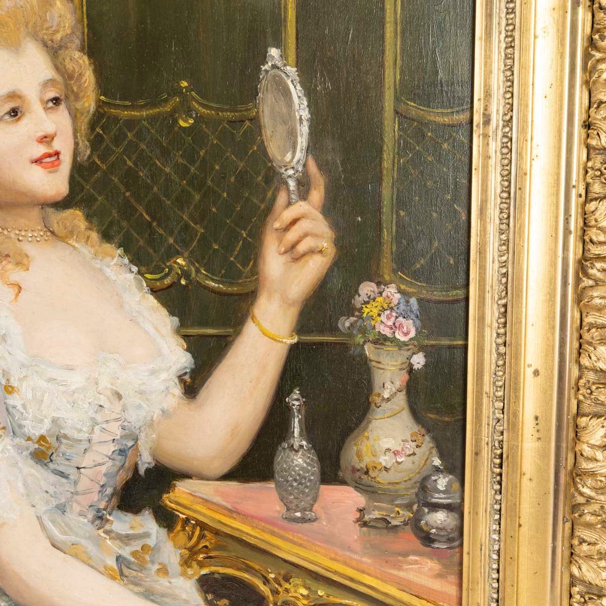 Un tableau de Carlos Alonso Perez, huile sur panneau, début du XXe siècle — 9
