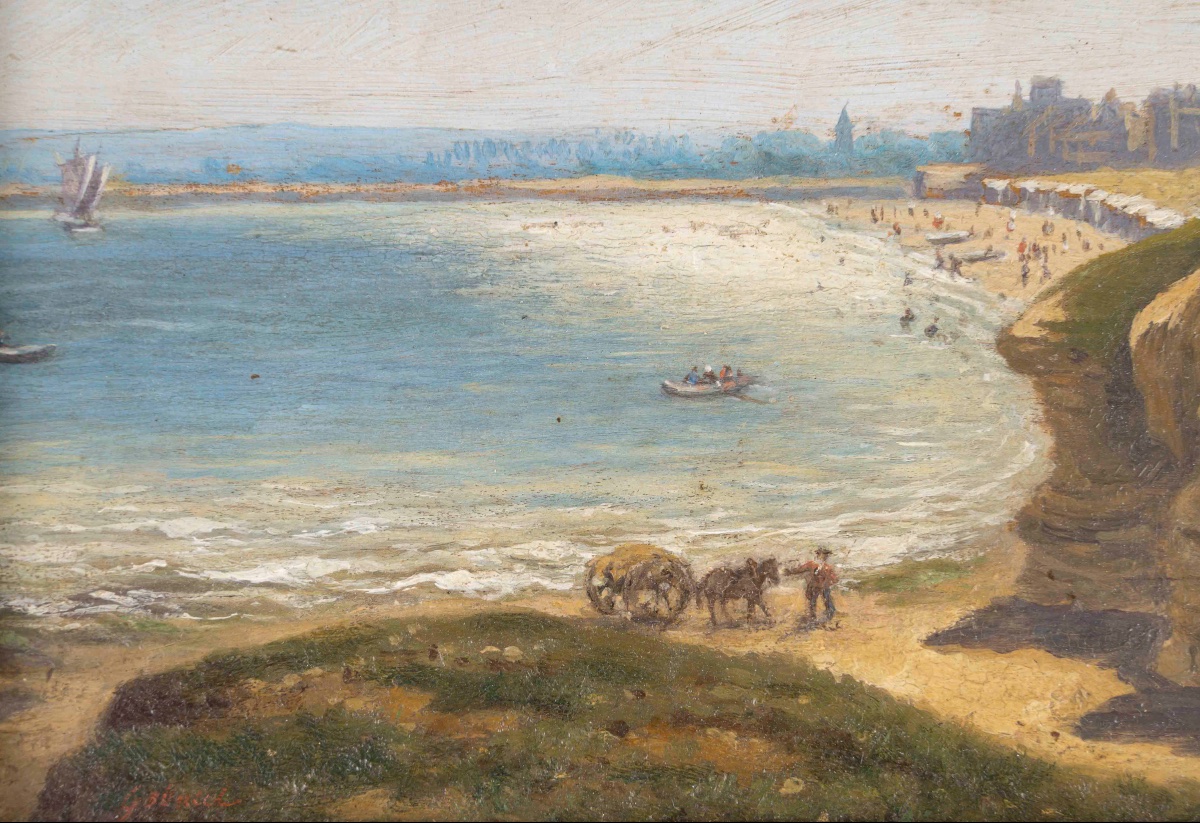 École du XIXe siècle paire de paysages, huiles sur panneau — 8