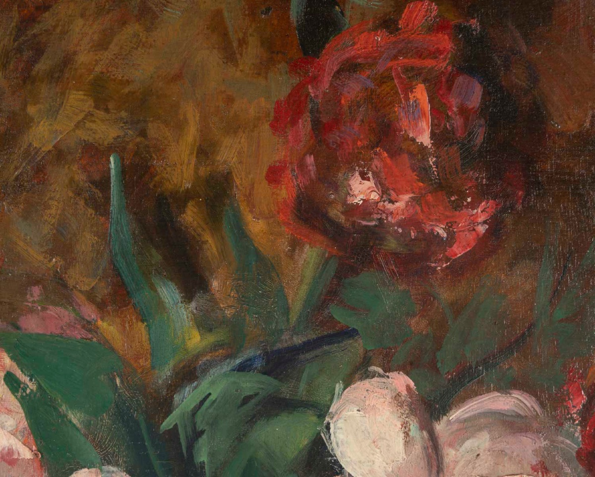 Marius Mangier – Nature morte au vase fleuri – vers 1900-1920 — 8