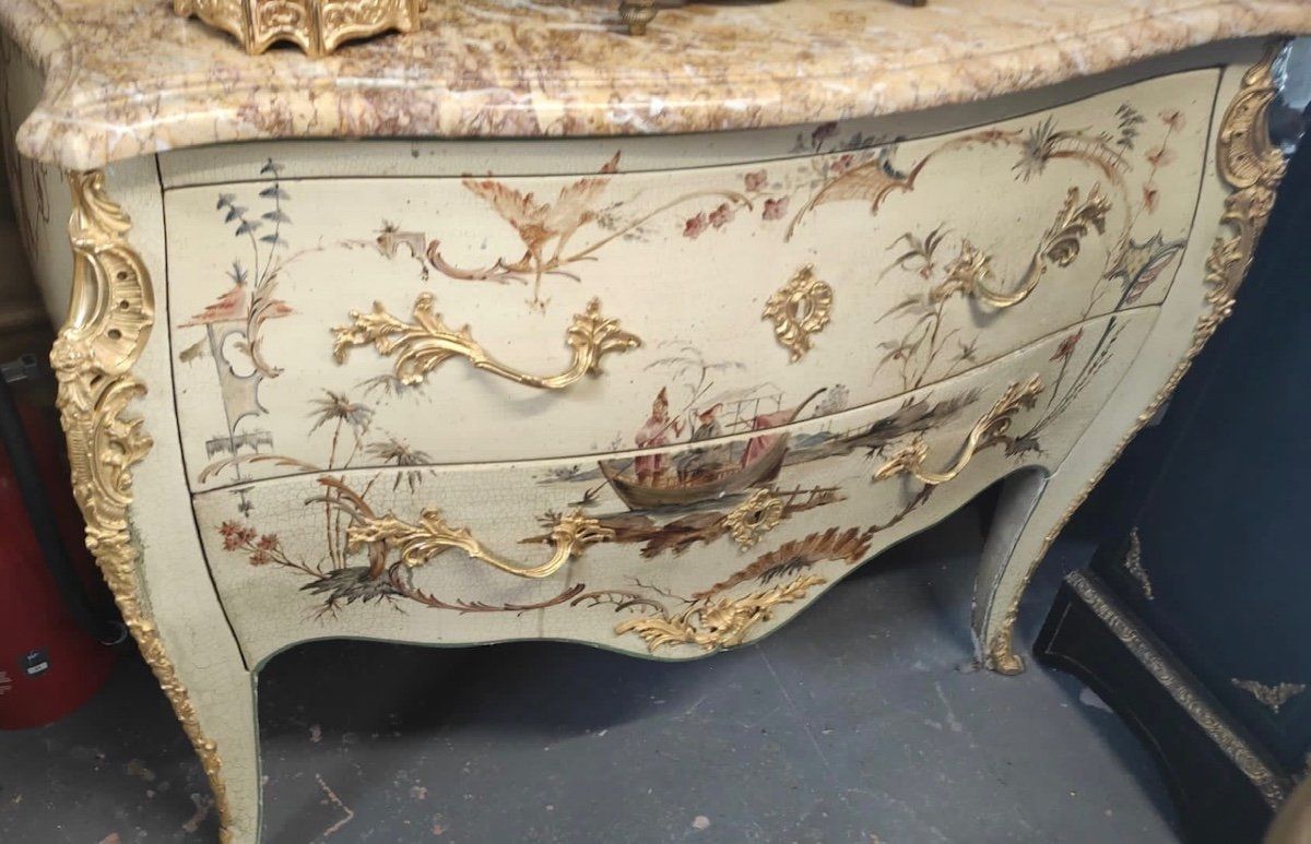 Commode en Laque de style Louis XV fin du XIXe siècle — 3