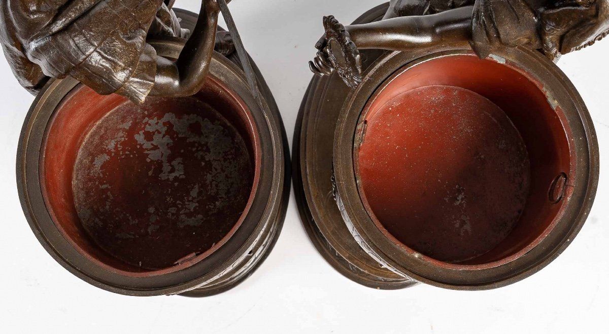 Paire de sculptures Orientalistes signés Louis Hottot — 12