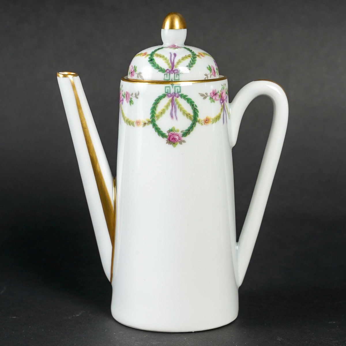 Service thé et café tête à tête en porcelaine de Limoges — 11