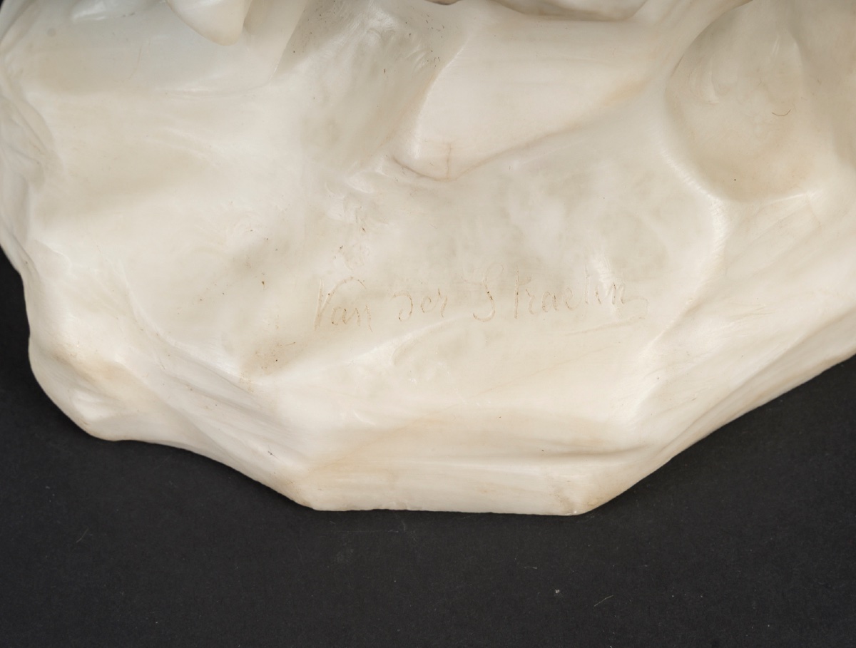 Une sculpture en albâtre, Georges Van Der Straeten, fin du XIXe siècle — 12