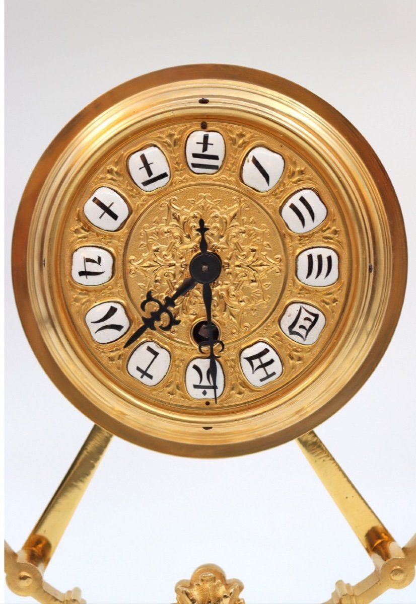 Pendule en bronze doré fin du XIXe siècle — 3